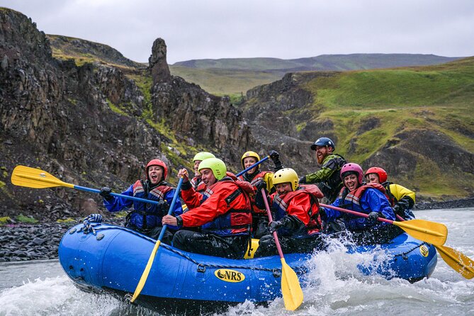 Family rafting day trip from hafgrímsstaðir: grade 2 white water rafting on the west glacial river an authentic and all age friendly adventure