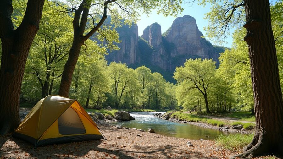 affordable camping modern amenities