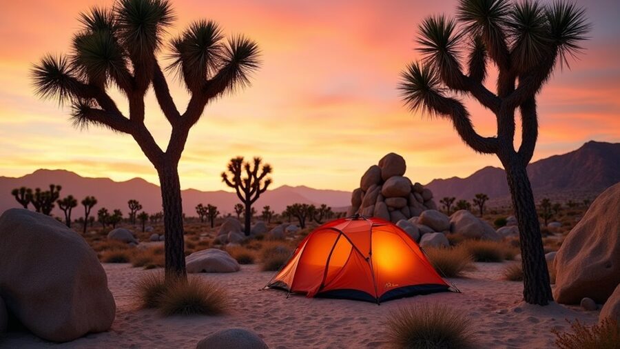 affordable desert camping experience