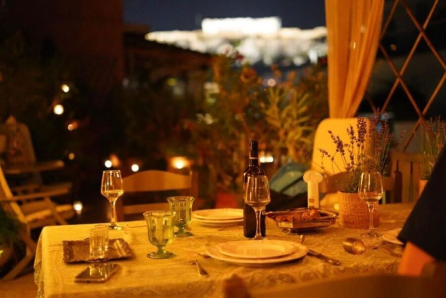 Athens: 7-Course Dinner and Wine Pairing with Acropolis View - Seven courses and wine pairing: the evening flow