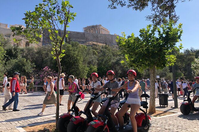 Athens Acropolis Official E-Scooter Guided Tour Fat E-Bike - Meet at Chatzichristou 6: gear, tickets, and how the ride is set up