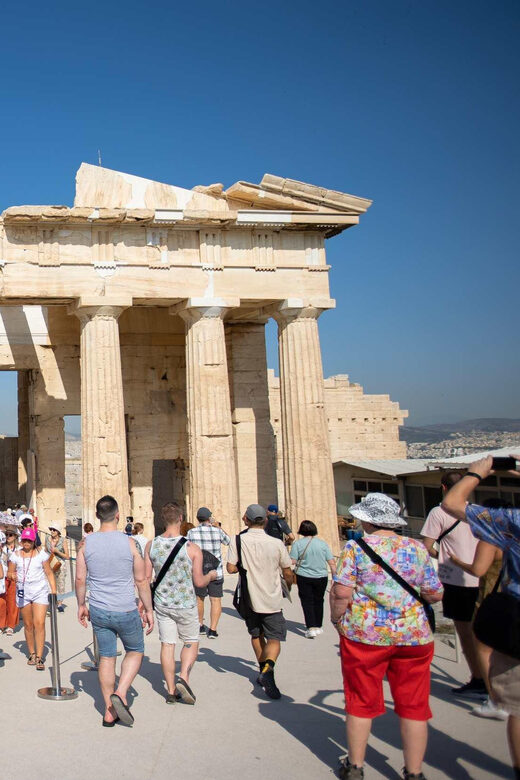 Athens: Hop-On-Hop-Off & Acropolis & Acropolis Mus.& 3 audio - Acropolis audio tour: monuments plus local stories, not just facts