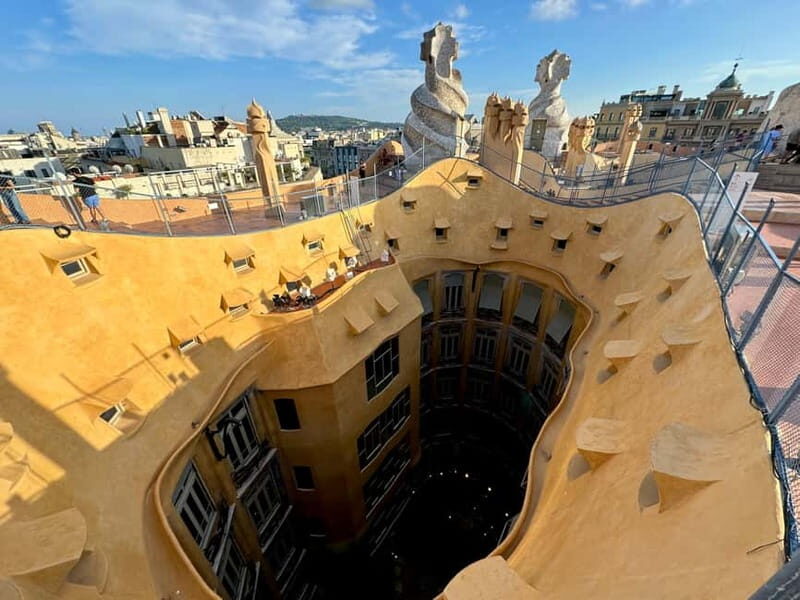 Barcelona: Sagrada Familia, La Pedrera & Cava Tasting Tour - La Pedrera (Casa Mila): Wavy Stone, Wrought-Iron Details, Real Apartment Life
