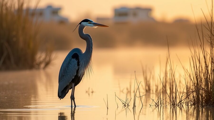 birdwatching at heron s nest