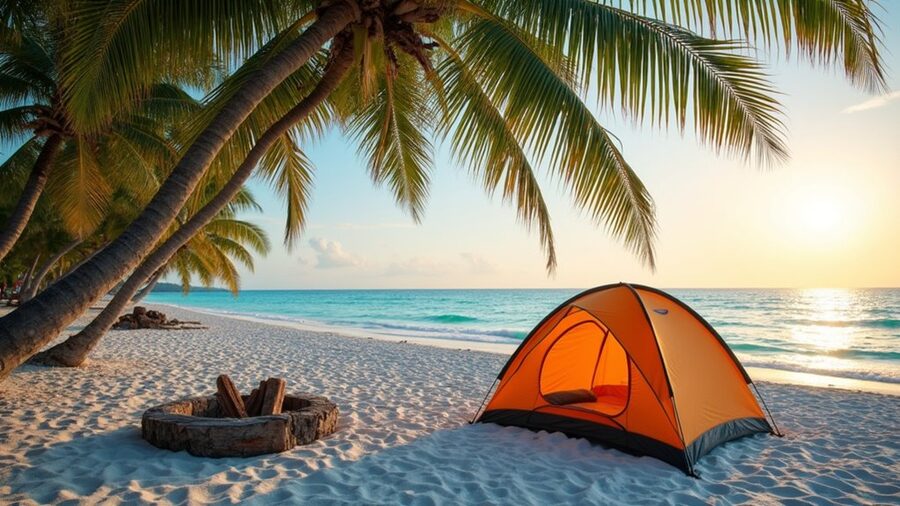 budget friendly beach camping