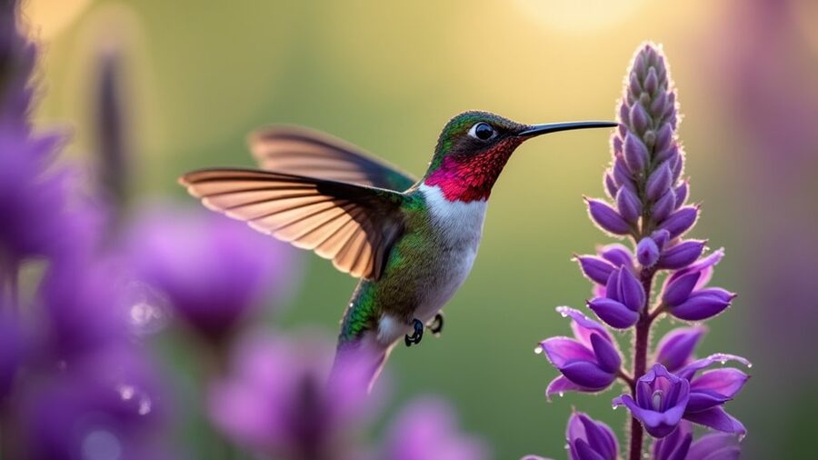 capture hummingbirds in action
