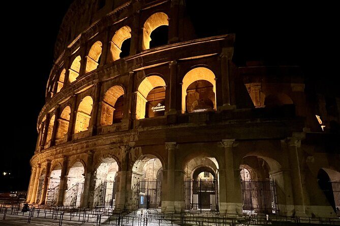 Colosseum and Roman Forum Sightseeing Area Night Walking Tour - Key takeaways before you go