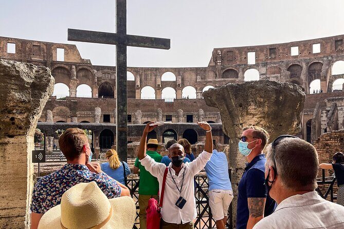 Colosseum, Palatine Hill and Roman Forum Group Tour - Meeting point, mobile tickets, and the audio setup