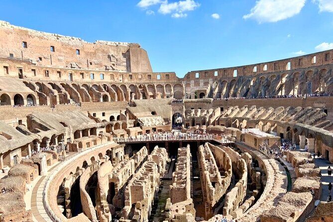 Colosseum with Arena, Roman Forum and Palatine Hill Guided Tour - Underground, Levels, and the Arena Stage: what you actually get