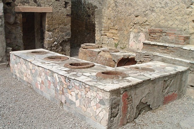 Customizable Private Tour of Herculaneum & Pompeii - Cantina del Vesuvio stop: organic volcanic-soil wines and lunch with Vesuvius views