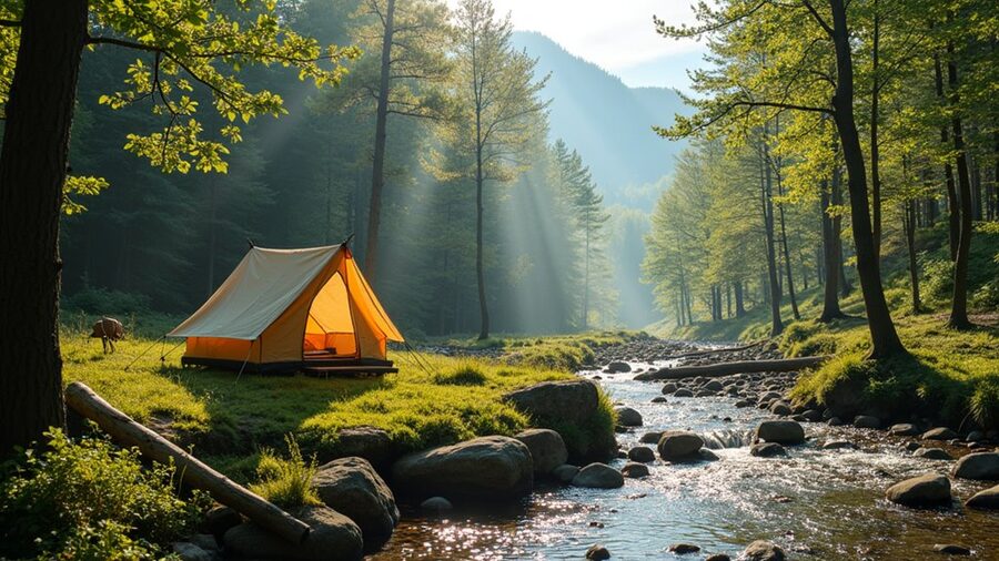 diverse camping without fees