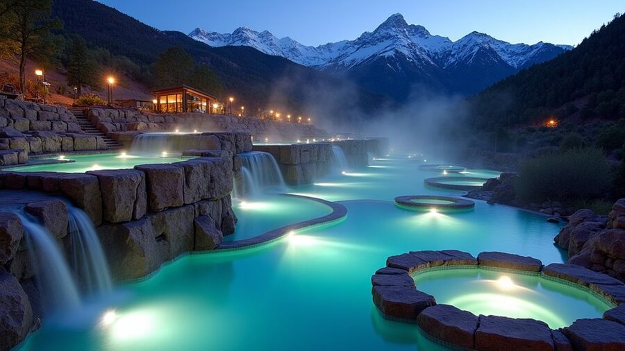 diverse geothermal mineral pools