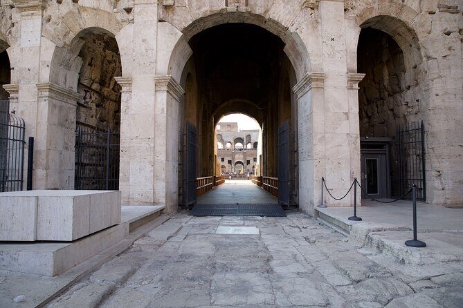 Exclusive Colosseum Gladiator's Arena with Roman Forum - The arena floor: standing where battles happened