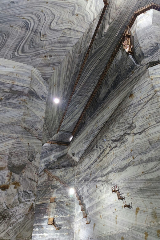 From Bucharest: Largest Salt Mine In Europe and Peles Castle - Slănic Prahova Salt Mine: underground chambers and salt formations