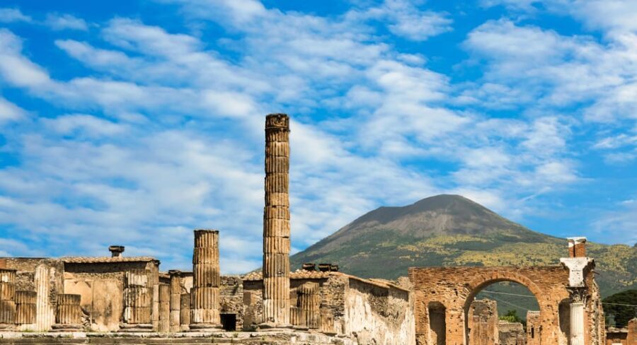From Naples Port:Pompeii+Vesuvius tour - The Coach to Pompeii: Fast Transfer, Real Time on the Ground