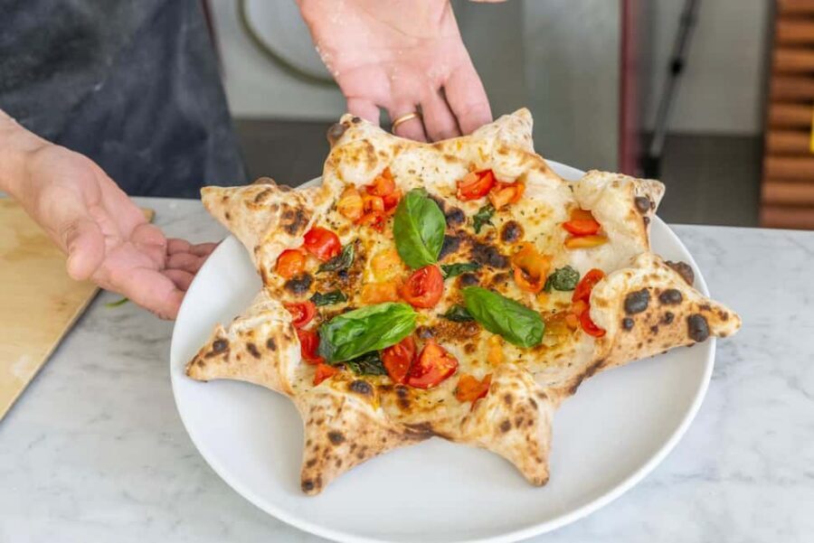 From Sorrento: Pizza-Making Class w/ View of Mount Vesuvius - Your meal: pizza, mozzarella, local cold cuts, and dessert