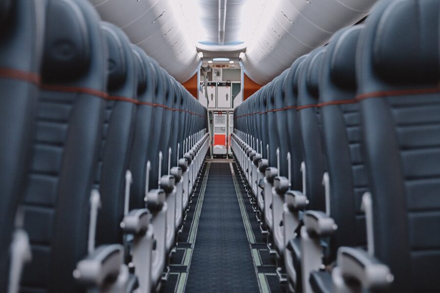Airplane cabin interior