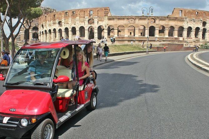Full day private guided tour of Rome by golf-cart & Colosseum and Roman Forum - Circo Massimo, Constantine, and Trajan: Short Stops with Big Payoff