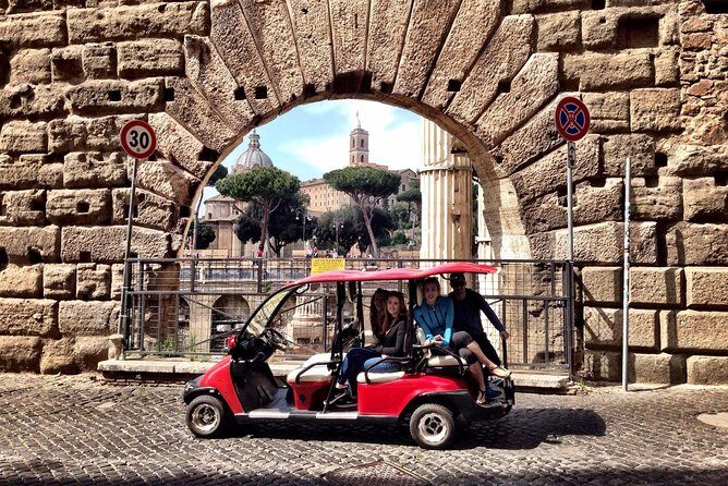 Full day private guided tour of Rome by golf-cart & Colosseum and Roman Forum - Roman Forum Streets and Palatine Hill: Power on the Ground