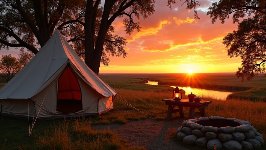 historical camping and exploration