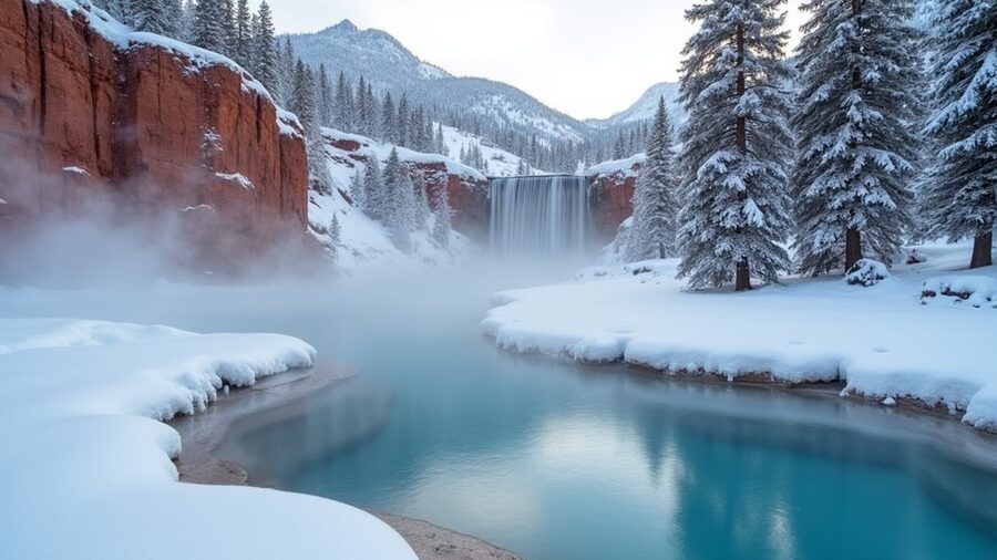 hot springs and skiing