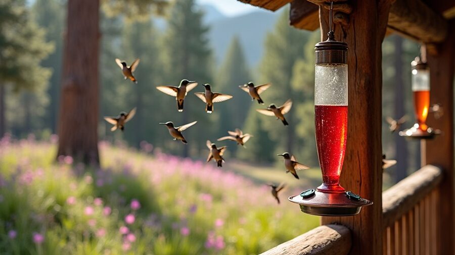 hummingbird sanctuary in nature