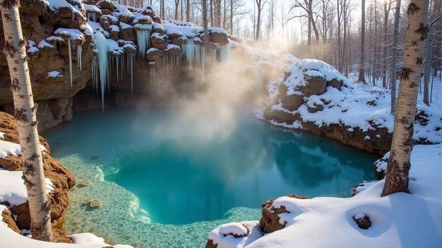 mineral rich therapeutic hot springs