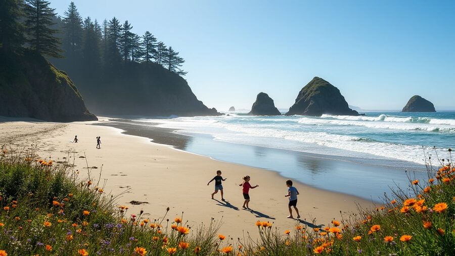 oregon coast family friendly beaches