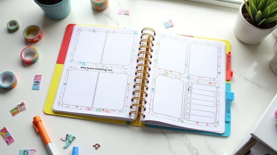 organized travel binder activities