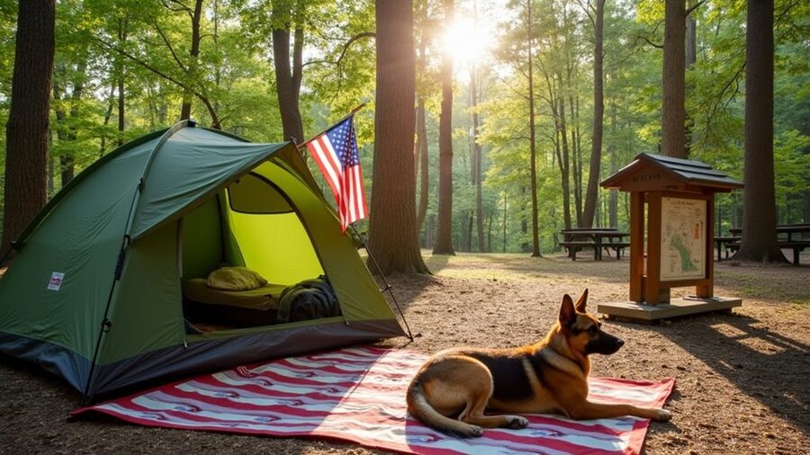 pet friendly camping options available