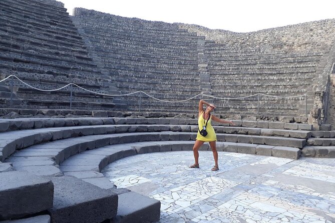Pompeii and Vesuvius Tour with Pickup - Theater and main street: Teatro Grande and Via dell’Abbondanza