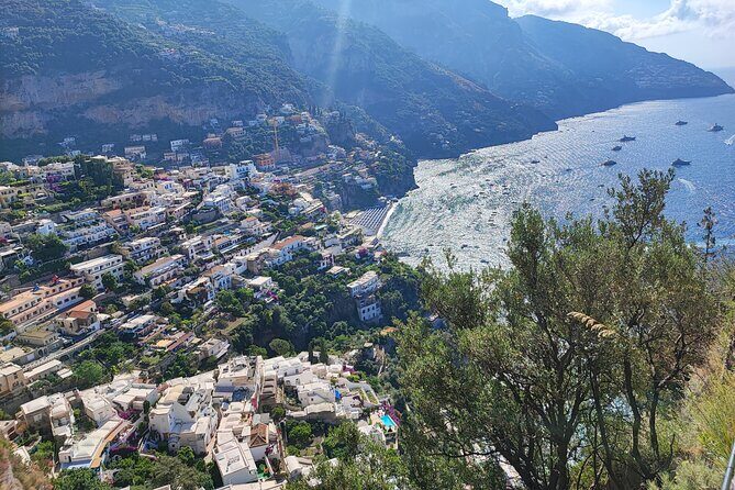 Positano, Sorrento and Pompeii Guided Tour from Naples - Positano’s Stair Streets in 1 Hour: Fashion Shops, Views, and a Quick Hit at the Beach Access