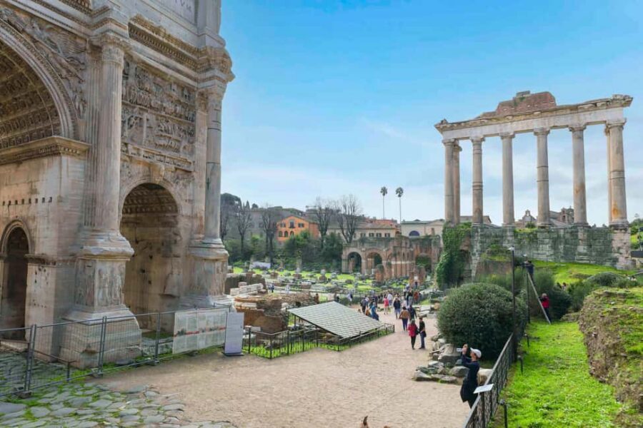 Rome: Colosseum Arena, Forum & Palatine Hill Guided Tour - Roman Forum ruins: politics, religion, and daily power