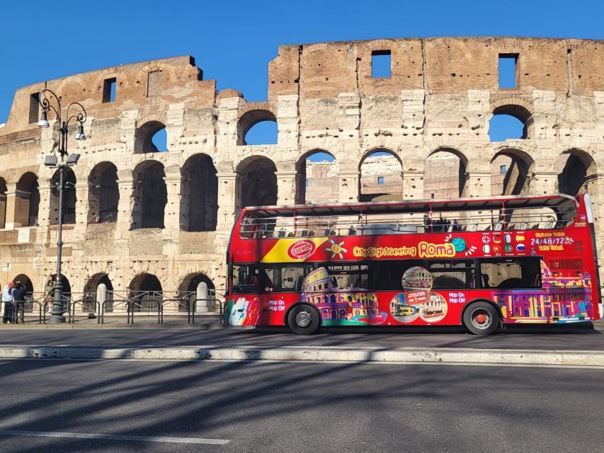 Rome: Hop-On Hop-Off Bus, Roman Forum & Colosseum Tour - The hop-on hop-off bus: 24 or 48 hours of Rome at your tempo