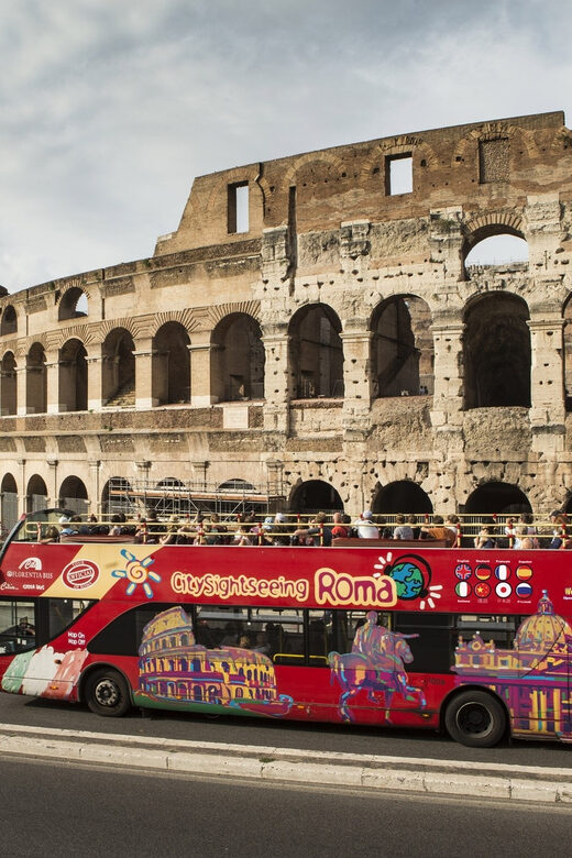 Rome: Hop-on Hop-off Bus Tour and Colosseum Experience - Your Rome itinerary, stop by stop