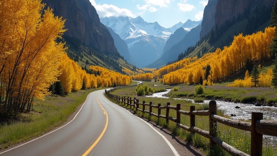 scenic drive through colorado