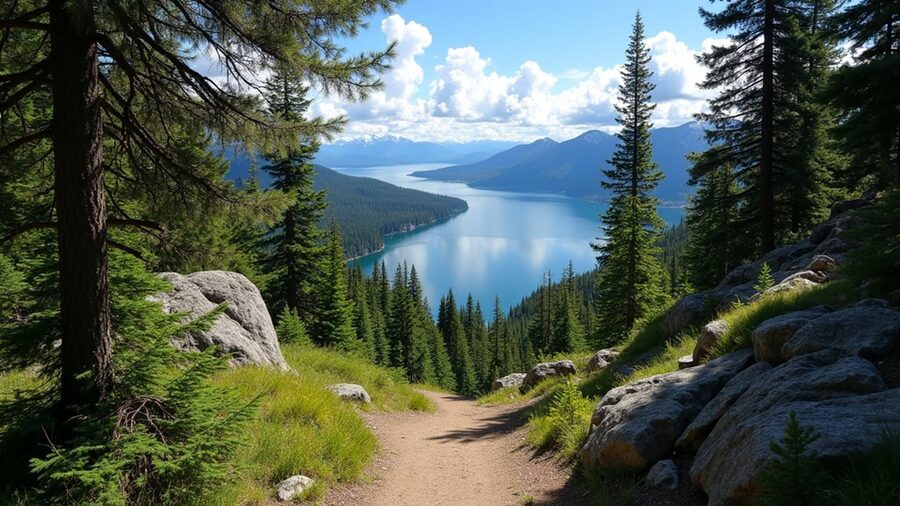 scenic lake views trail