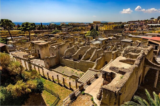 Skip the line Ticket Herculaneum Guided Tour 4 hrs - Getting to Herculaneum: pickup and a 30-seater bus ride