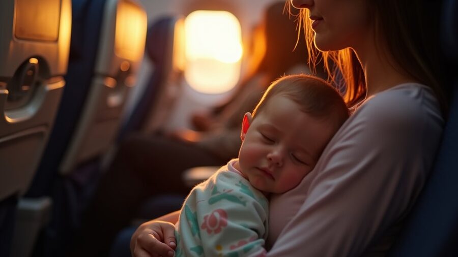 timing flights for baby