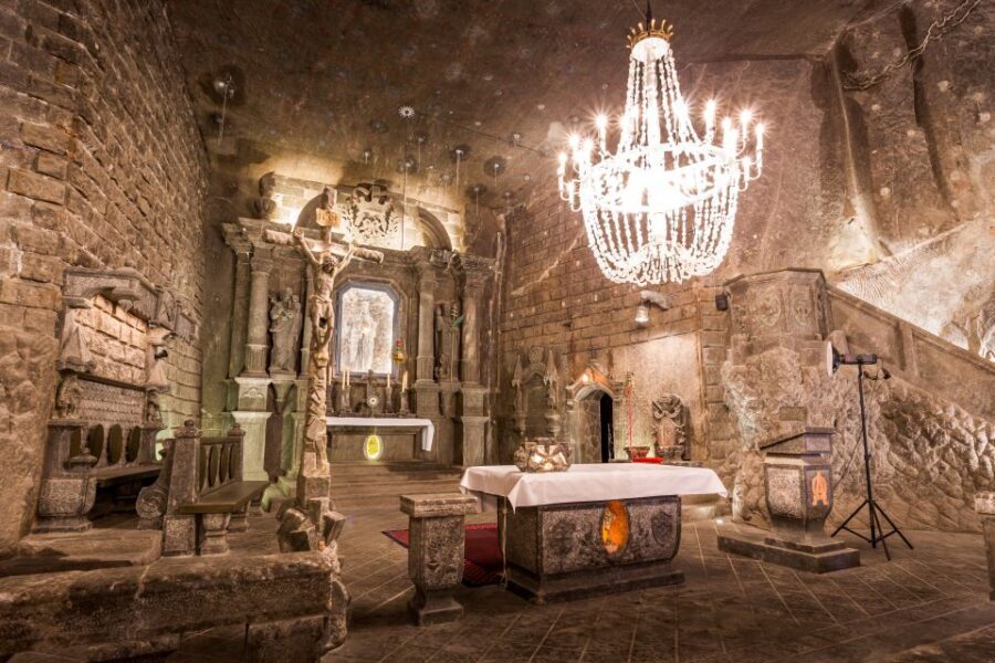 Unesco List; Wieliczka Salt Mine Half-Day Tour from Kraków - St. Kinga’s Chapel: Salt Carvings, Altars, and Monuments