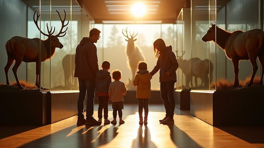wildlife sculptures educational exhibits