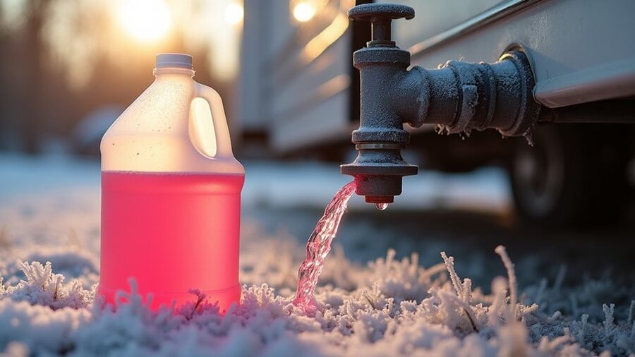 winterize rv plumbing system